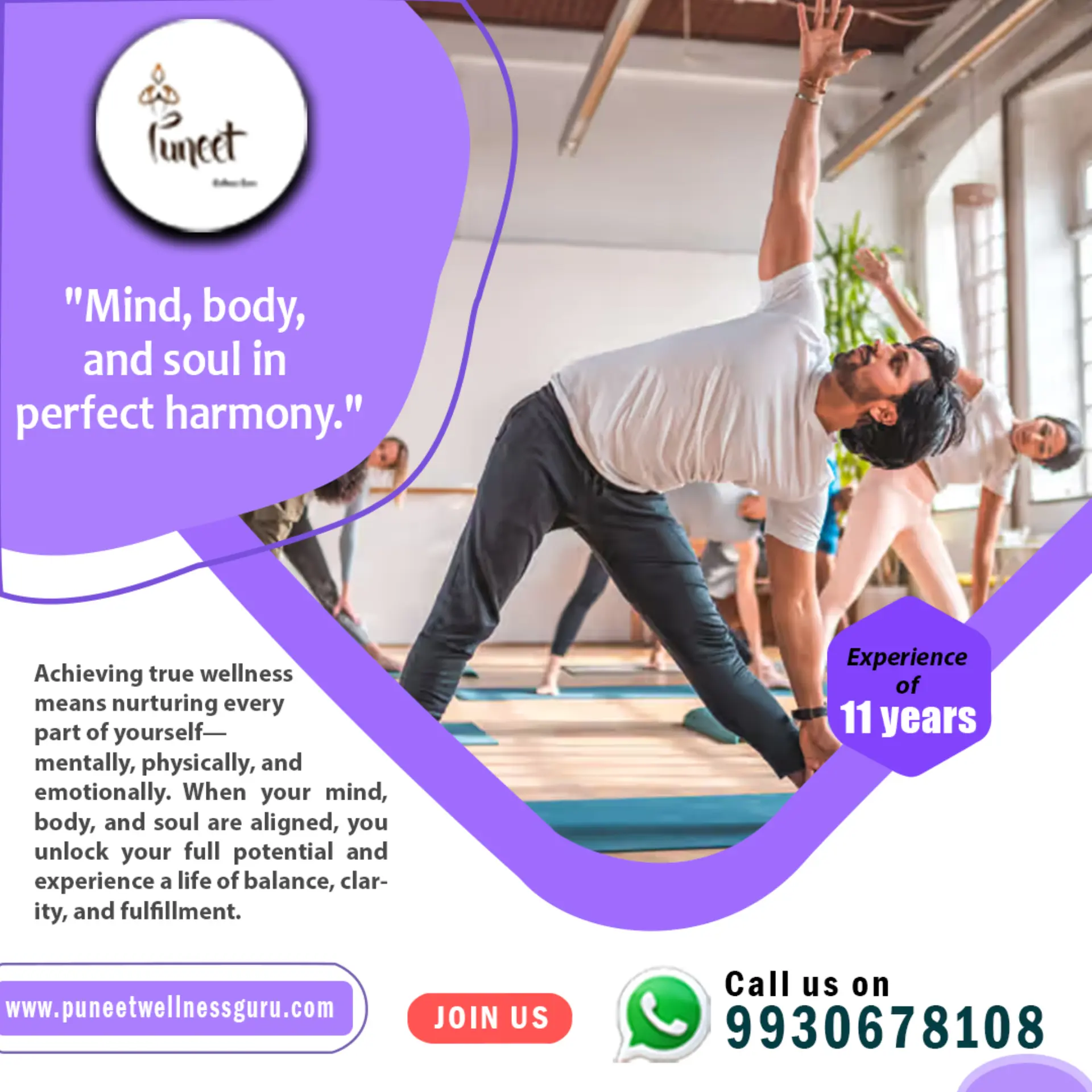 Mind,Body, and  Soul in perfect harmony,